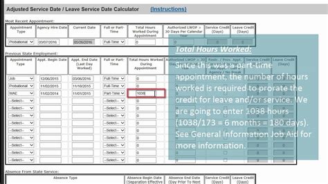 Calculate Your Adjusted Service Date with Ease using Our Reliable Calculator Tool