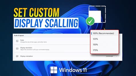 Adjusting Scale and Size