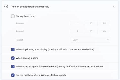 Adjusting the Do Not Disturb Mode