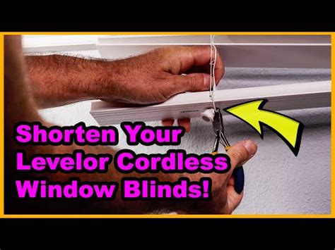 Adjusting the bottom rail cordless blinds