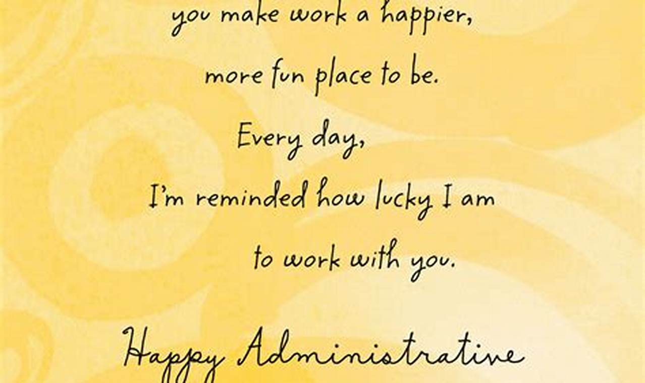 Administrative Professionals Day Card Quotes