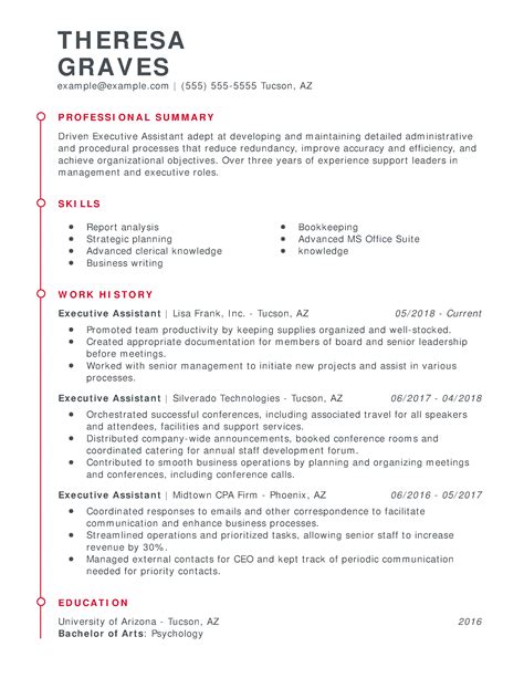 Administrative Assistant Resume Summary