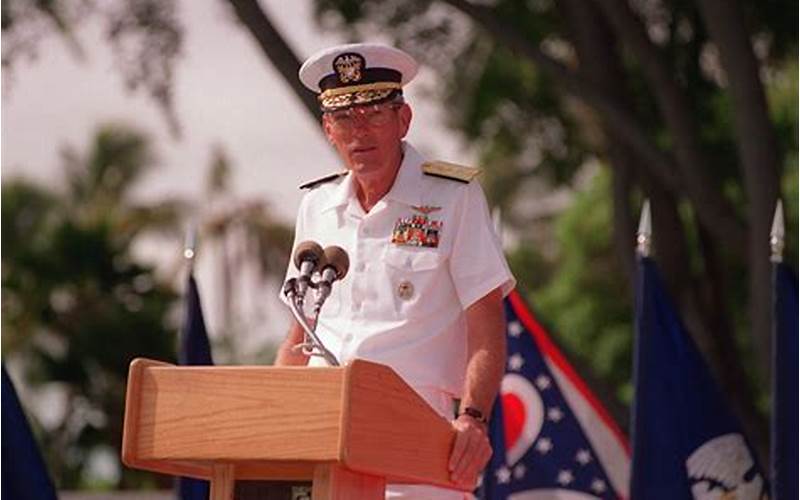 Admiral Richard C. Macke As Commander In Chief Of The U.S. Pacific Command
