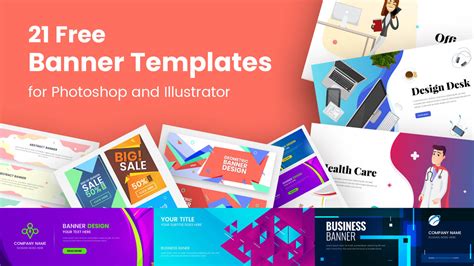 21 Free Banner Templates For And Illustrator within Adobe