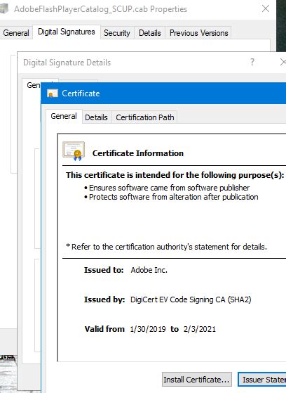 Adobe Flash Player Catalog Scup Cab