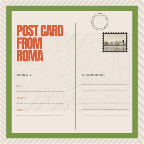 Adobe Postcard Template