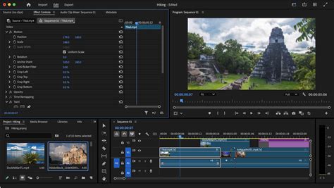 Adobe Premiere Pro interface
