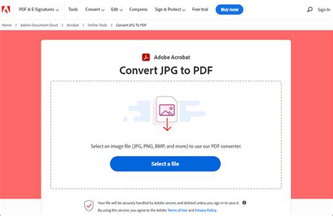 Image of Adobe Reader's PDF Conversion Feature