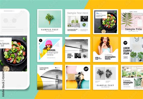 Adobe Stock Social Media Templates