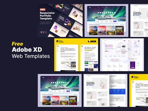 Adobe Xd Web Template Free