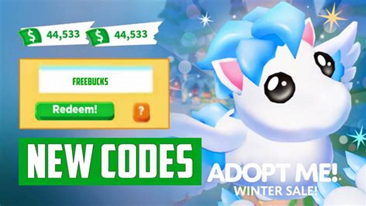 Adopt Me Redeem Codes 2024 November