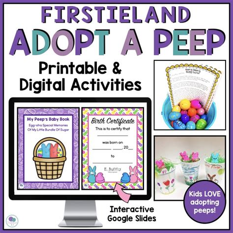 Adopt A Peep Free Printable