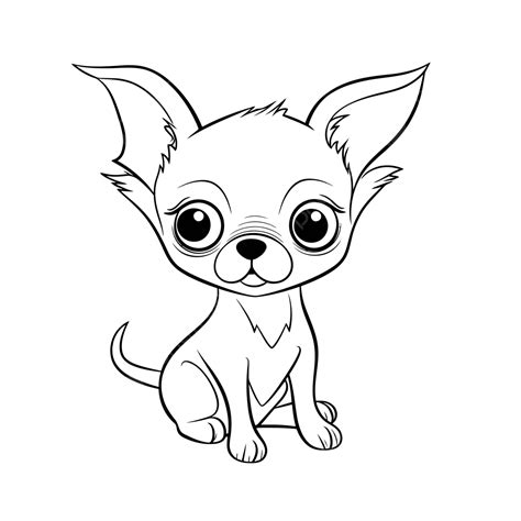 Adorable Chihuahua Outline Png