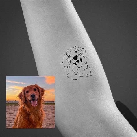Gerelateerde afbeelding Dog tattoos, Geometric dog tattoo, Golden