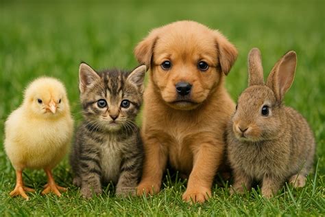 Adorable Baby Baby Animals Together