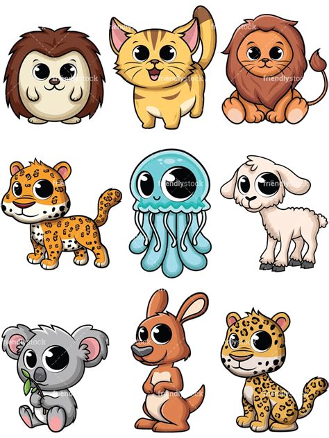 Adorable Cute Baby Animals Cartoon