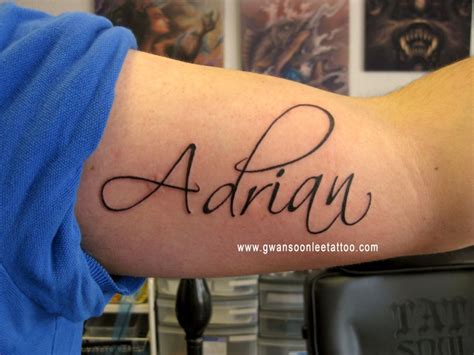 "ADRIAN" tattoo