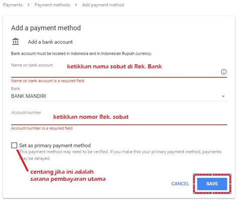 Adsense pembayaran in Indonesia