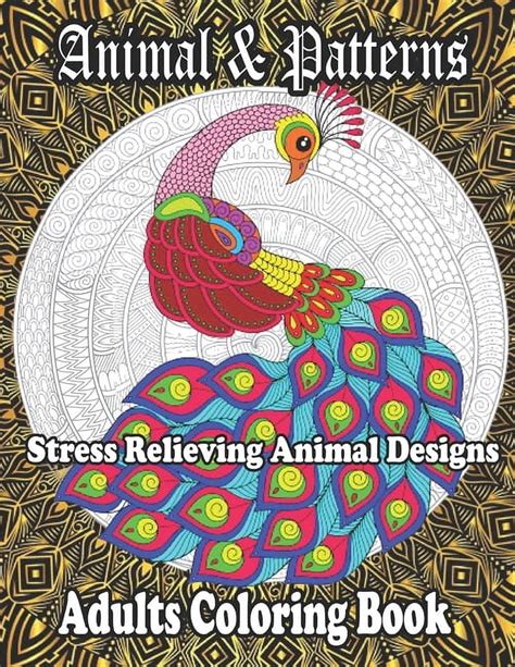 Unwind and Relax with Adult Coloring Book: Stress-Relieving Animal Designs