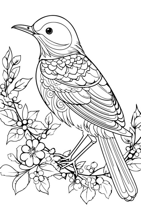 Adults Coloring Pages Free Bird Pictures