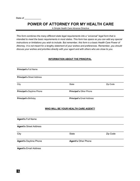 Adults with Chronic Conditions Medical Power of Attorney