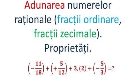 Adunarea Numerelor Rationale Pozitive