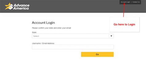 Advance America Payday Loans Login