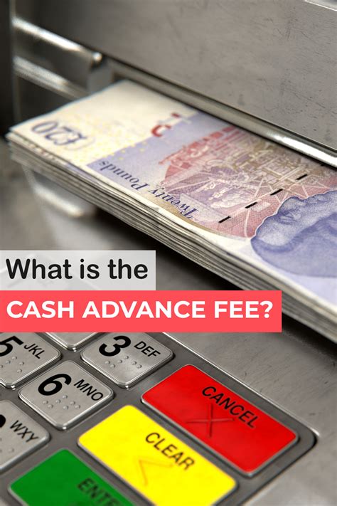 Advance Cash Card Fees