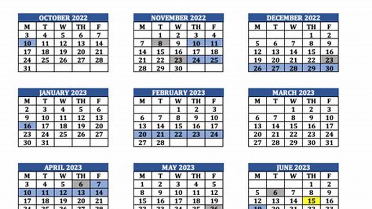 Advanced Learning Academy Calendar