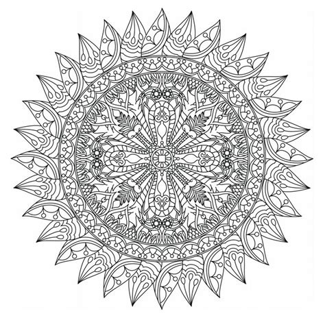 Advanced Adult Coloring Pages and Mandalas