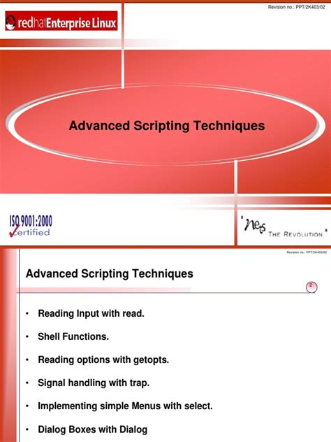 Advanced Scripting Techniques