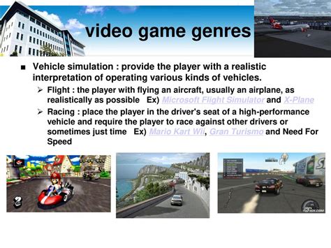 Advanced Simulation Genres: Vehicle & Flight