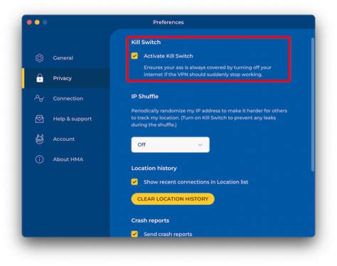 Advanced features for IP Leak Protection (IMPORTANT)
