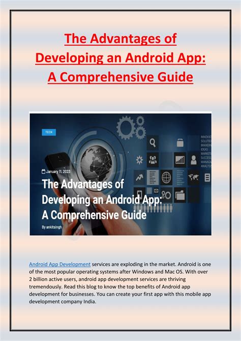 Advantages of Developing for Android