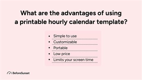 Advantages of Printable Calendar Image