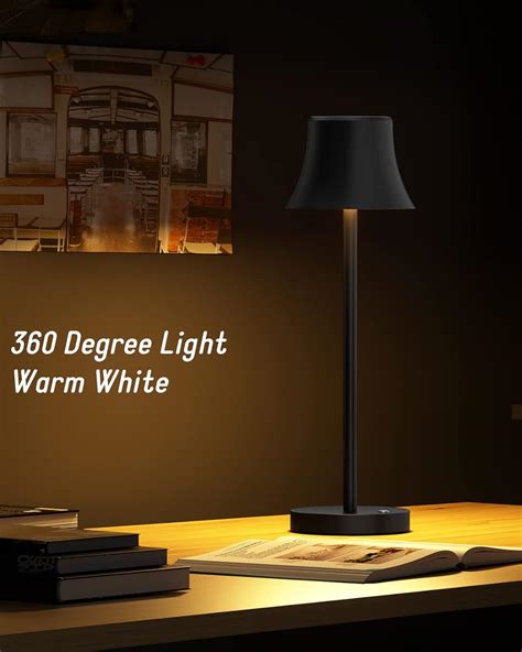 Image showing the advantages of using a battery powered table lamp