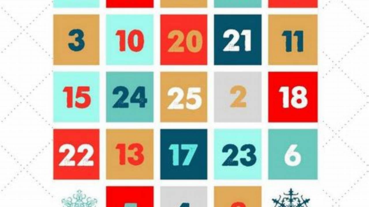 Advent Calendar How Many Days