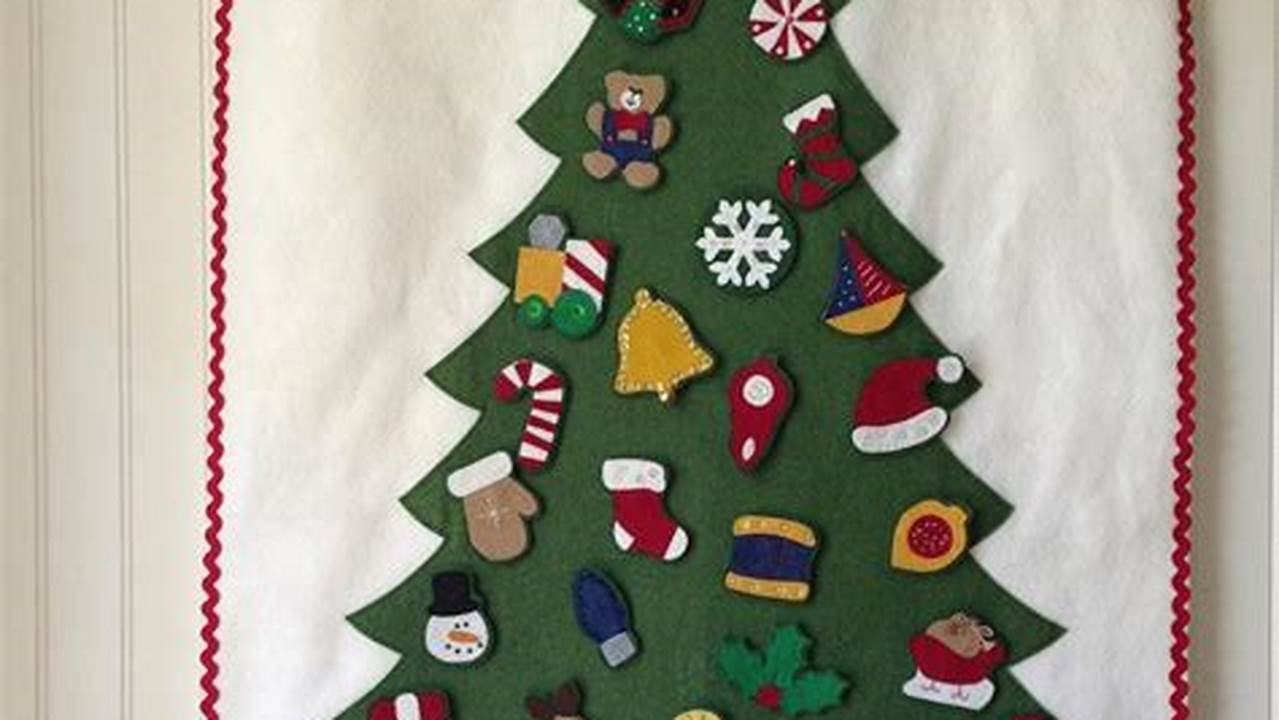 Advent Calendar Pattern Christmas Tree