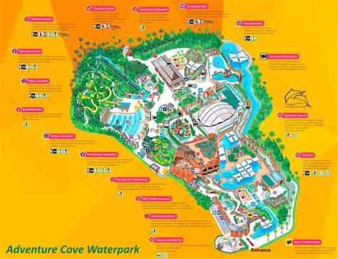 Adventure Cove Waterpark Map