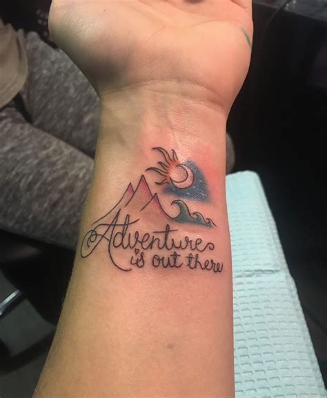 Ewelina Kurkinen's Adventure tattoo. Adventure tattoo