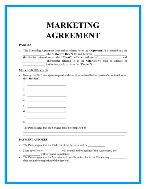 Advertising Contracts Templates Free