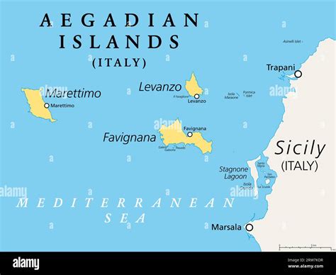 Aegadian Islands map