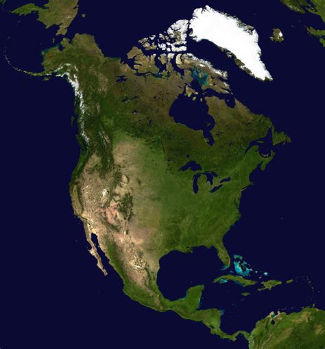 North America Satellite Wall Map by Outlook Maps MapSales