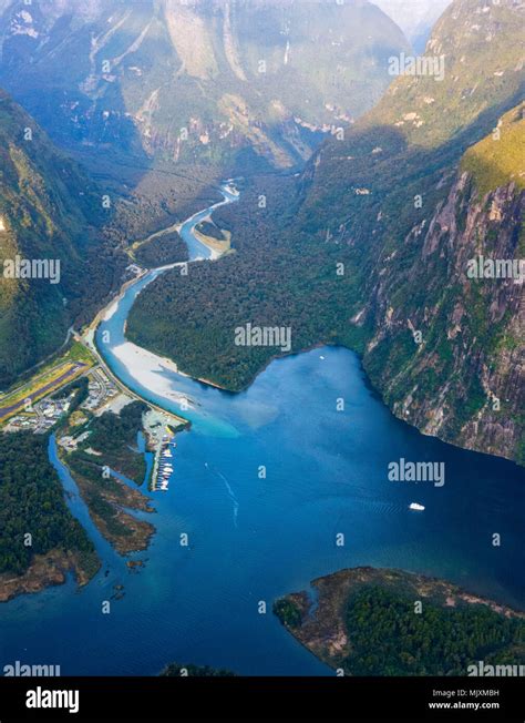Aerial View Milford Sound