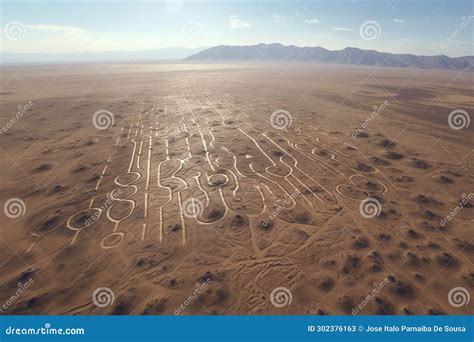 Aerial view of Nazca lines