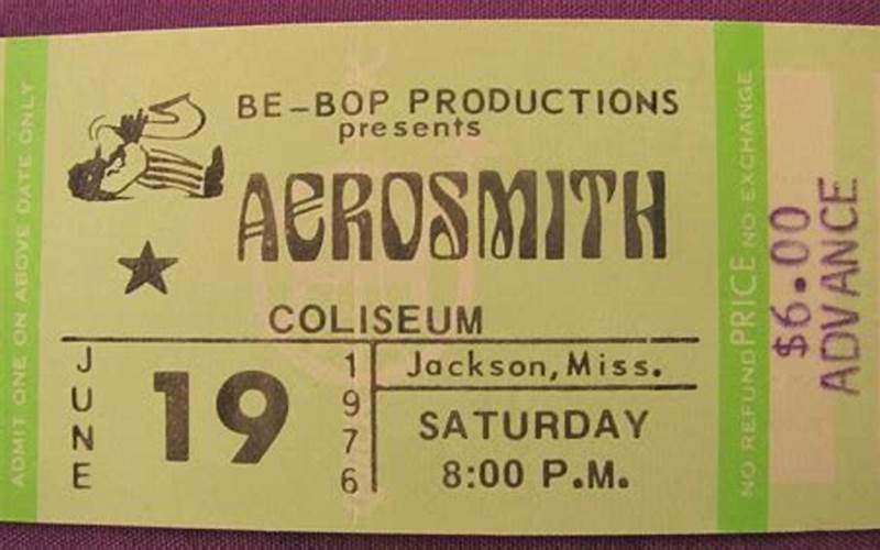 Aerosmith Concert Ticket
