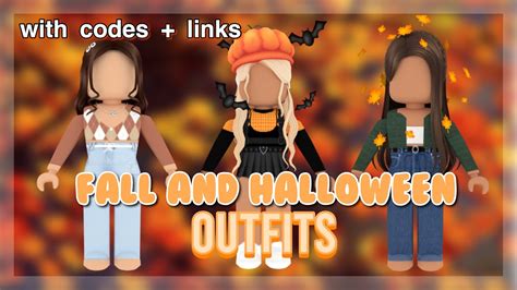 Aesthetic Fall/Halloween Roblox Outfits with Codes and Links 
