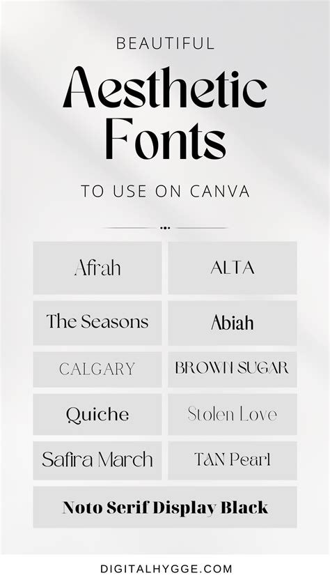 Discover the Beauty of Aesthetic Fonts: Enhance Your Design and Add Visual Appeal