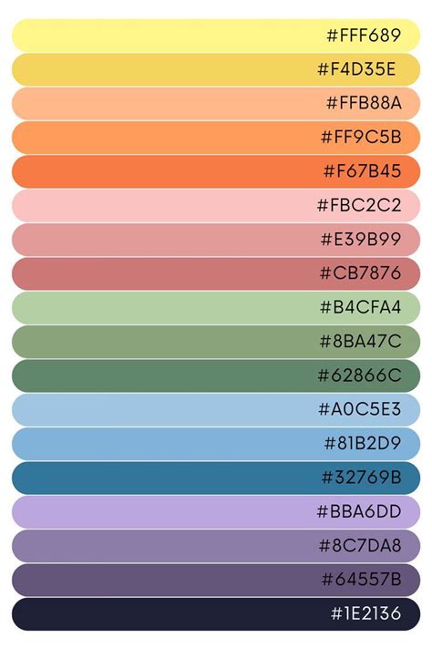 Aesthetic Hex Codes For Google Calendar