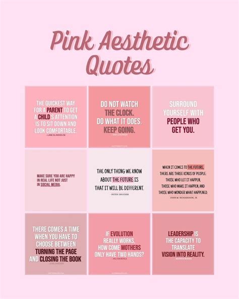 Aesthetic Quotes In Pink